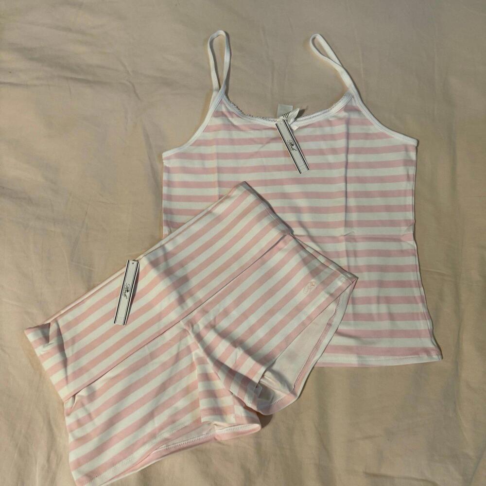 Limited Edition PINK by Frankies Bikinis Brooklyn cotton SET